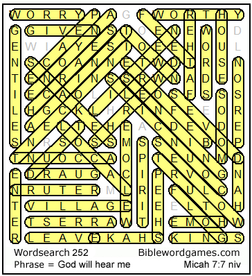 Bible wordsearch puzzle Free